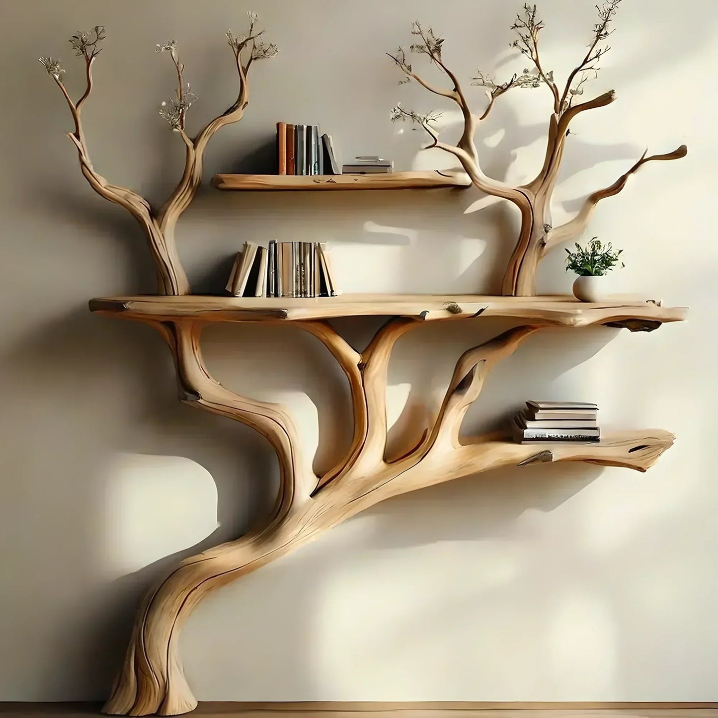 Tree Style Wall Bookshelf – Creative Storage Solution
