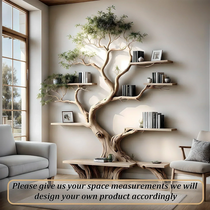 Custom tree bookshelf, office bookshelf