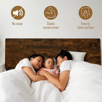 Modern Platform Design Natural Wood Bed – Luxurious & Durable - Rustira