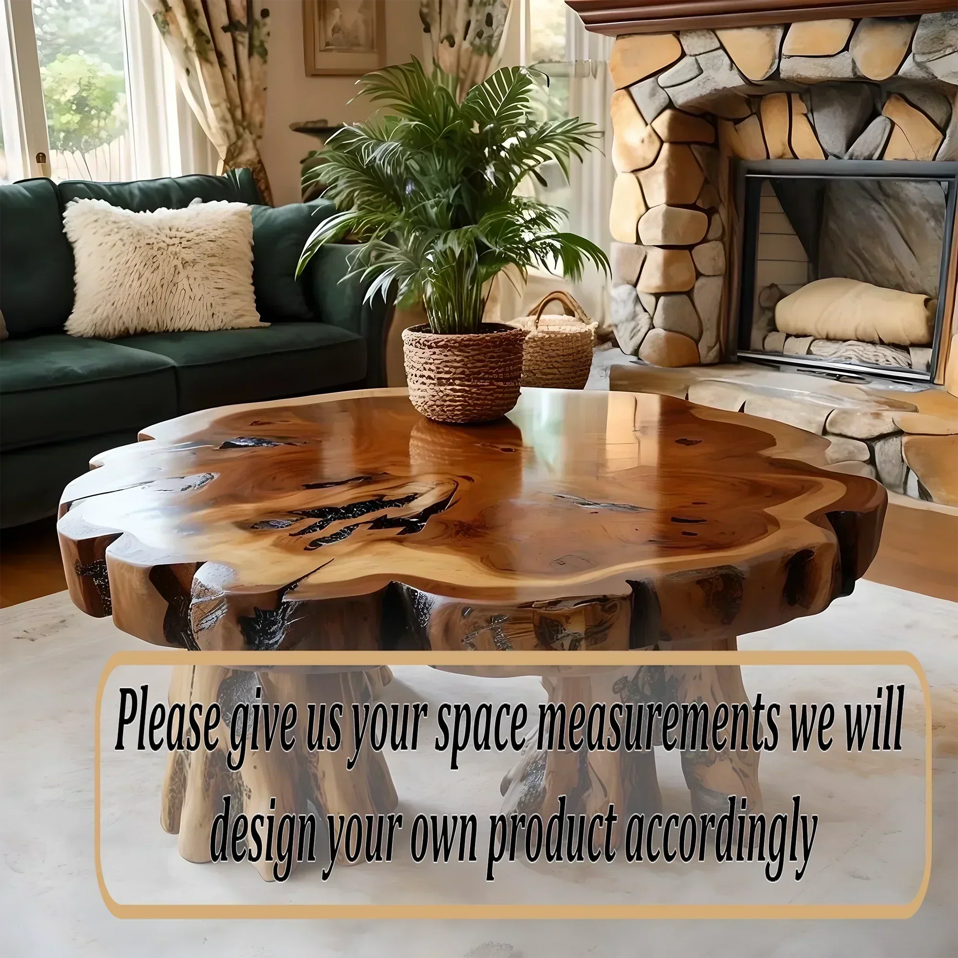 round coffee table, modern coffee table, driftwood table
