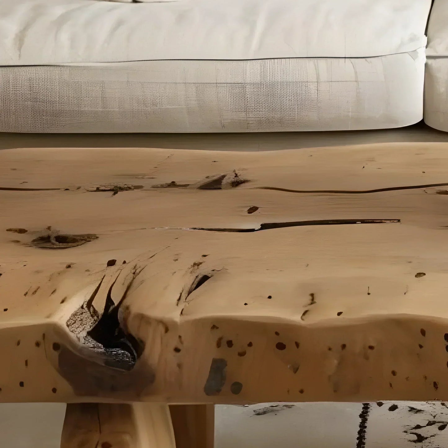 Solid wood sofa table