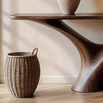 Y-Form Walnut Console Table – Handcrafted Modern Design - Rustira